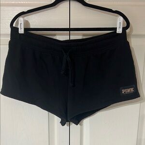 PINK Victoria's Secret Black Athletic Shorts Sleek Design